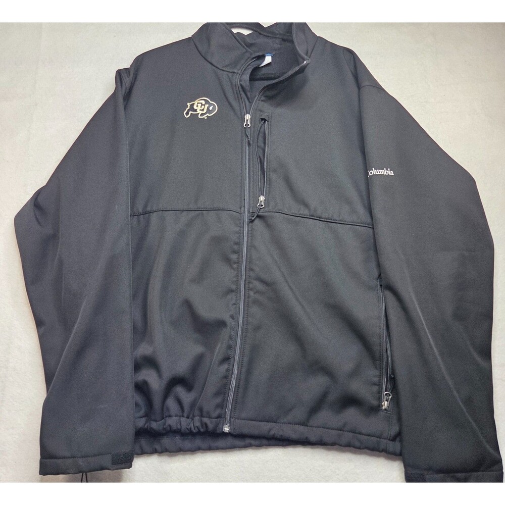 Columbia Colorado Buffaloes Softshell Jacket Black Mens 3X Full Zip